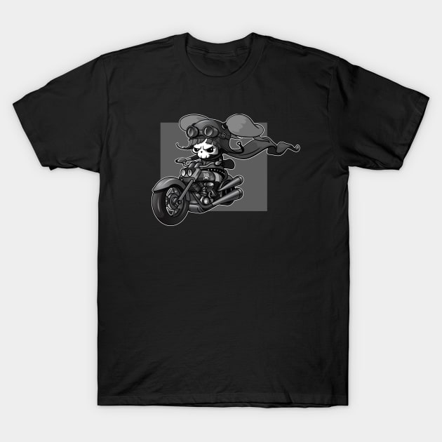 Cupcake Crossbones Biker T-Shirt by cucacb